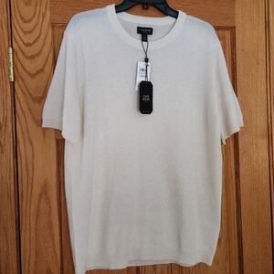 NWT Mens Club Room Cashmere Crewneck Sweater, Sz L